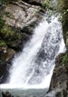 The El Mina waterfall in El Yunque National Forest, Puerto Rico is beautiful.